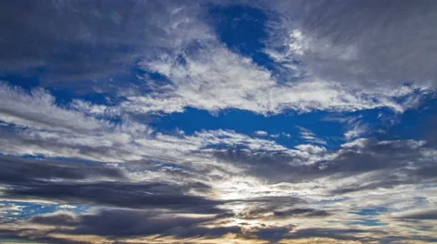 Beautiful sunset sky, time lapse, hdr Video stock 48307492