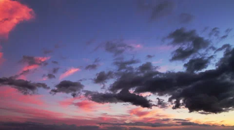 Beautiful sunset sky, time lapse Video stock 49145359