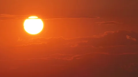 Beautiful sunset sky, time lapse, video Stock Footage 112606270