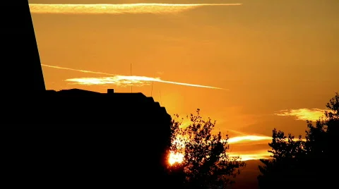 Beautiful Sunset Sky Timelapse Stock Footage 856083
