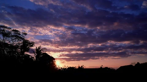 Beautiful sunset sky timelapse Stock Footage 115505578