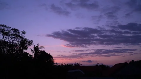 Beautiful sunset sky timelapse Stock Footage 115729620