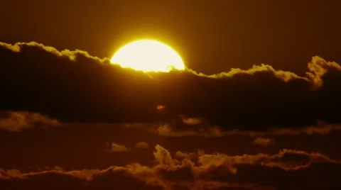 Beautiful Sunset / sunrise (if invertd) time-lapse Stock Footage