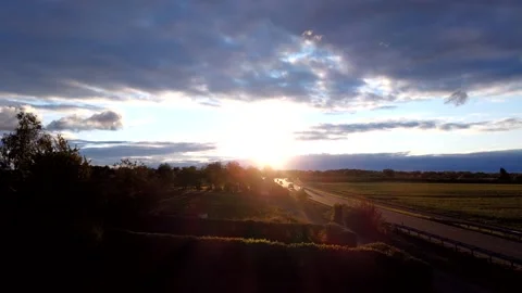 Beautiful sunset. Time laps Video stock 142604773