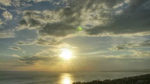 Beautiful sunset time lapse Vídeo Stock 10750806