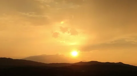 Beautiful Sunset Time Lapse Stock Footage 40281877