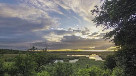 Beautiful sunset time lapse Vídeo Stock 44549660