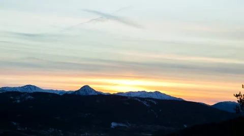 Beautiful sunset time lapse Stock Footage 62019399