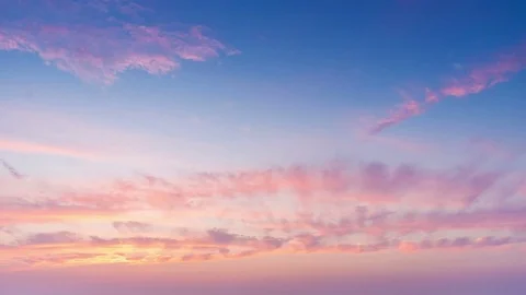 Beautiful sunset, time-lapse Stock Footage 74450634