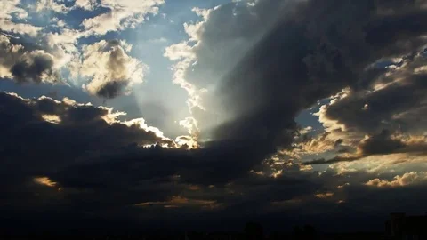 Beautiful sunset time lapse Stock-Footage 77423511