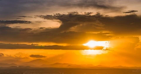 Beautiful sunset Time lapse Video stock 95237620