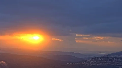 Beautiful Sunset Time Lapse Stock Footage 101944690