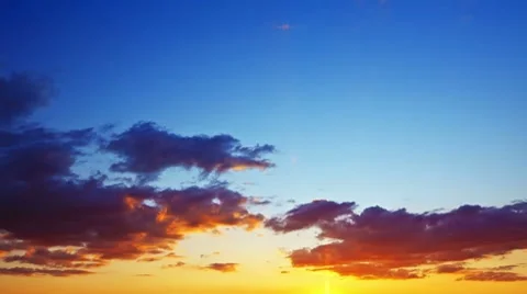 Beautiful sunset - timelapse Stock Footage 8560108