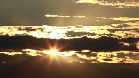 Beautiful sunset - timelapse Stock Footage 10709311