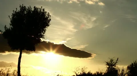 Beautiful sunset (timelapse) Stock Footage 10901585