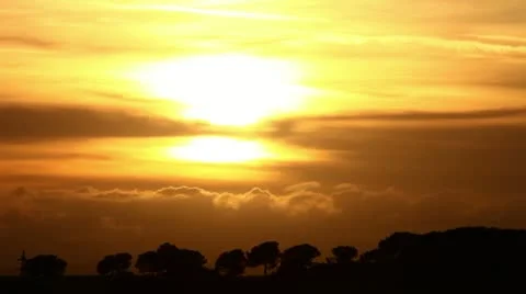 Beautiful sunset (timelapse) Stock Footage 11623287