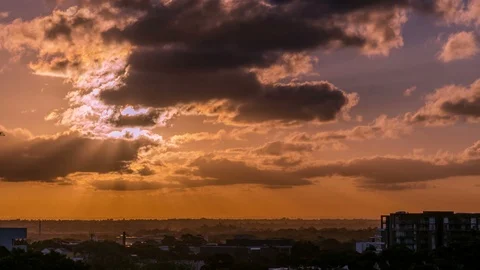 Beautiful Sunset Timelapse Video stock 94449955