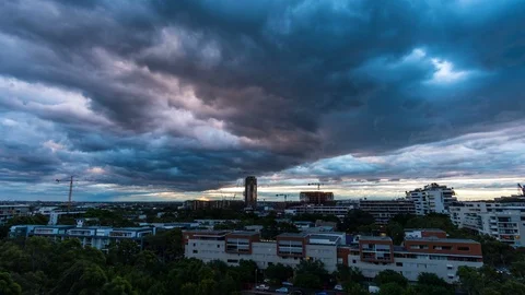 Beautiful Sunset Timelapse Stock Footage 94452513