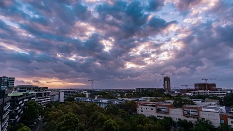 Beautiful Sunset Timelapse Stock Footage 94453352