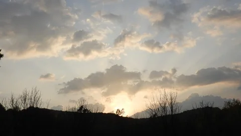 Beautiful sunset timelapse 스톡 동영상 99965024