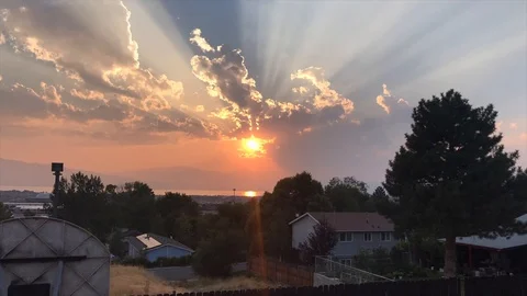 Beautiful Sunset Timelapse Stock Footage 117938824