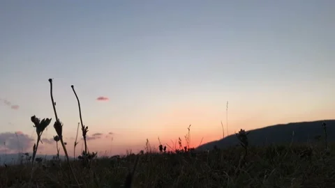 Beautiful sunset timelapse in the mountains Stock Footage 198042163
