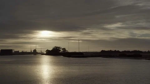 Beautiful Sunset View in Aveiro Stock Footage 237892388