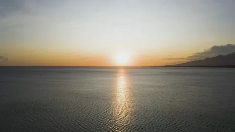 Beautiful sunset view in Bali Stock Footage 183165048