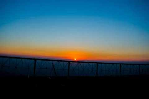 Beautiful Sunset view from mata Vaishnodevi darbar katra Jammu Stock Photos