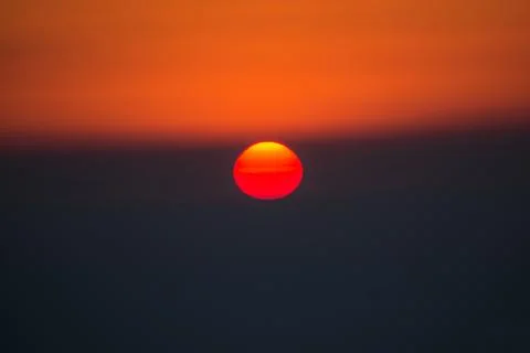 Beautiful Sunset view from mata Vaishnodevi darbar katra Jammu Stock-Fotos