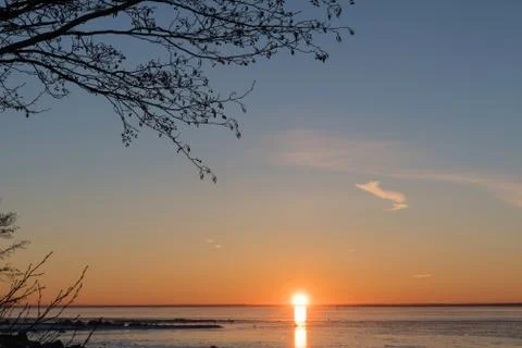 Beautiful sunset view Stock Photos