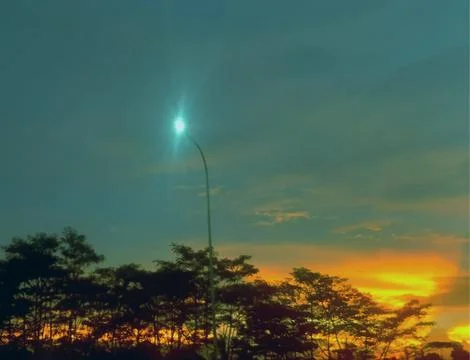 Beautiful sunset view Stock Photos