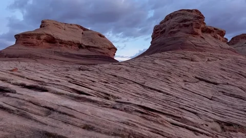 Beautiful sunset view of red rocks around Page, Arizona 库存影片 254807222