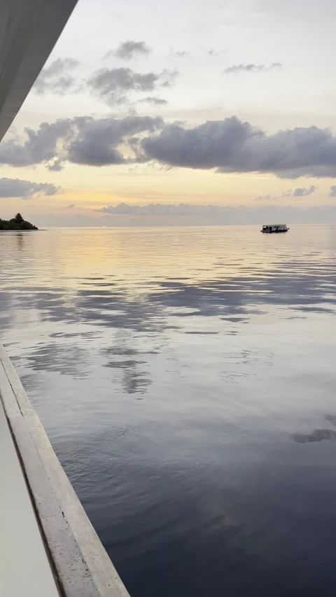 BEAUTIFUL SUNSET ON THE WATER Stock Footage 305277358