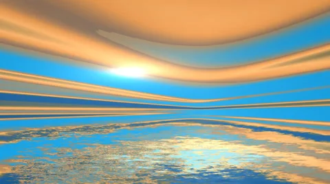 Beautiful sunset on the water surface. 스톡 동영상 32663311