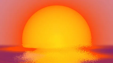 Beautiful sunset on the water surface. 스톡 동영상 34425625