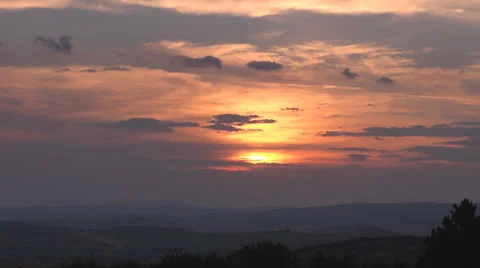 A beautiful sunset.Timelapse Stock-Footage 26180392