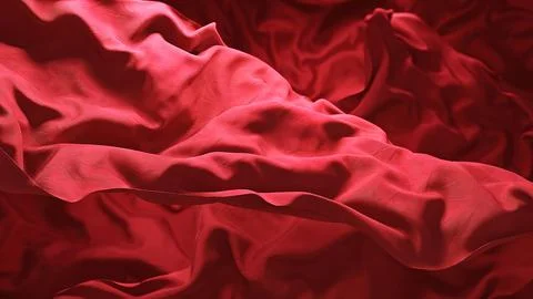 The beautiful surface of the fabric develops in waves and floats in the air Stock-Illustration