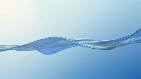 Beautiful surface of the water. Abstract background with animation waving Video stock 128349082