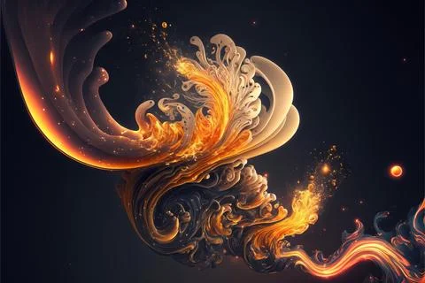 Beautiful swirl abstraction Stock Illustration