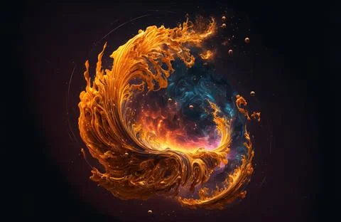 Beautiful swirl abstraction Stock Illustration