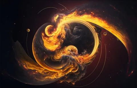 Beautiful swirl abstraction Stock Illustration