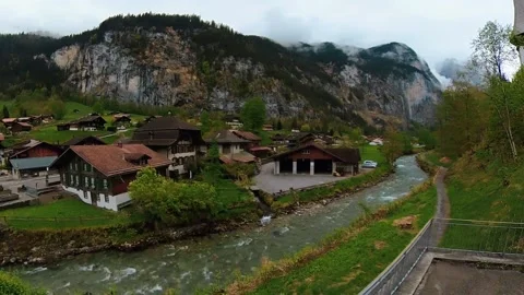 Beautiful Swiss landscape Video stock 201145237
