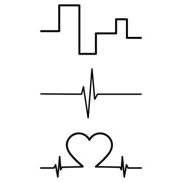 Beautiful symbols, illustrations, sharp. Stock Illustration