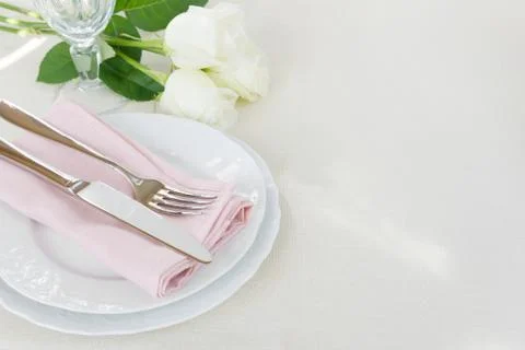 Beautiful table appointments Foto stock