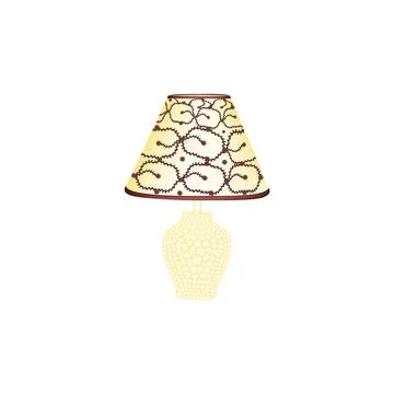 Beautiful table Lamp Vector Design on a white background Illustrazione stock