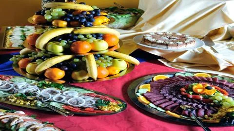 Beautiful table setting for the holiday Stock-Fotos