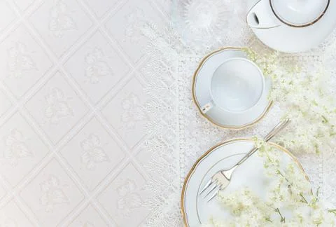 Beautiful table setting Stock Photos