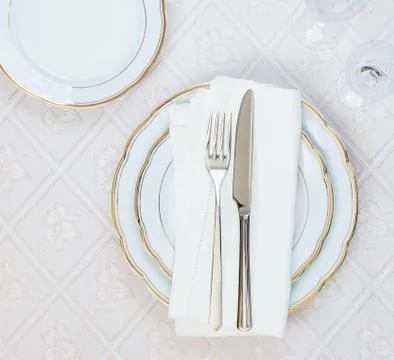 Beautiful table setting Foto stock
