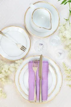 Beautiful table setting Foto stock